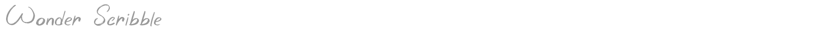 Wonder Scribble font preview